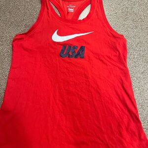 Nike Red Dri-FIT Tank Top
